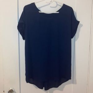 Navy Blue Blouse